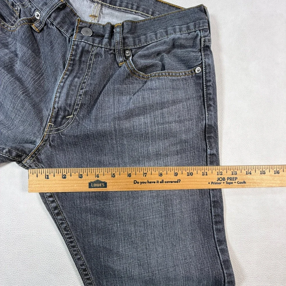 Levis 514 Straight Fit Jeans Mens 31x30 Gray Denim Pants Classic 5-Pocket